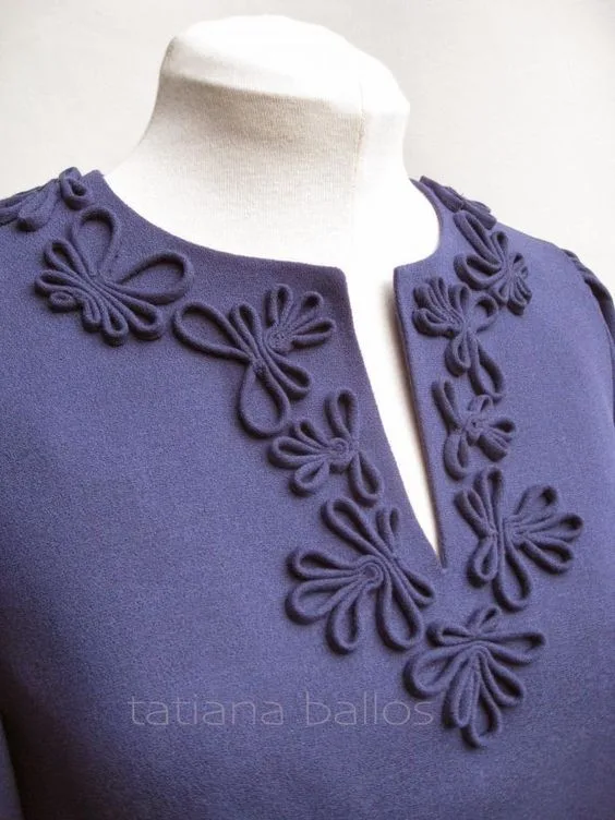 موديل مزين بالكردون أو حبال الخياطة-6