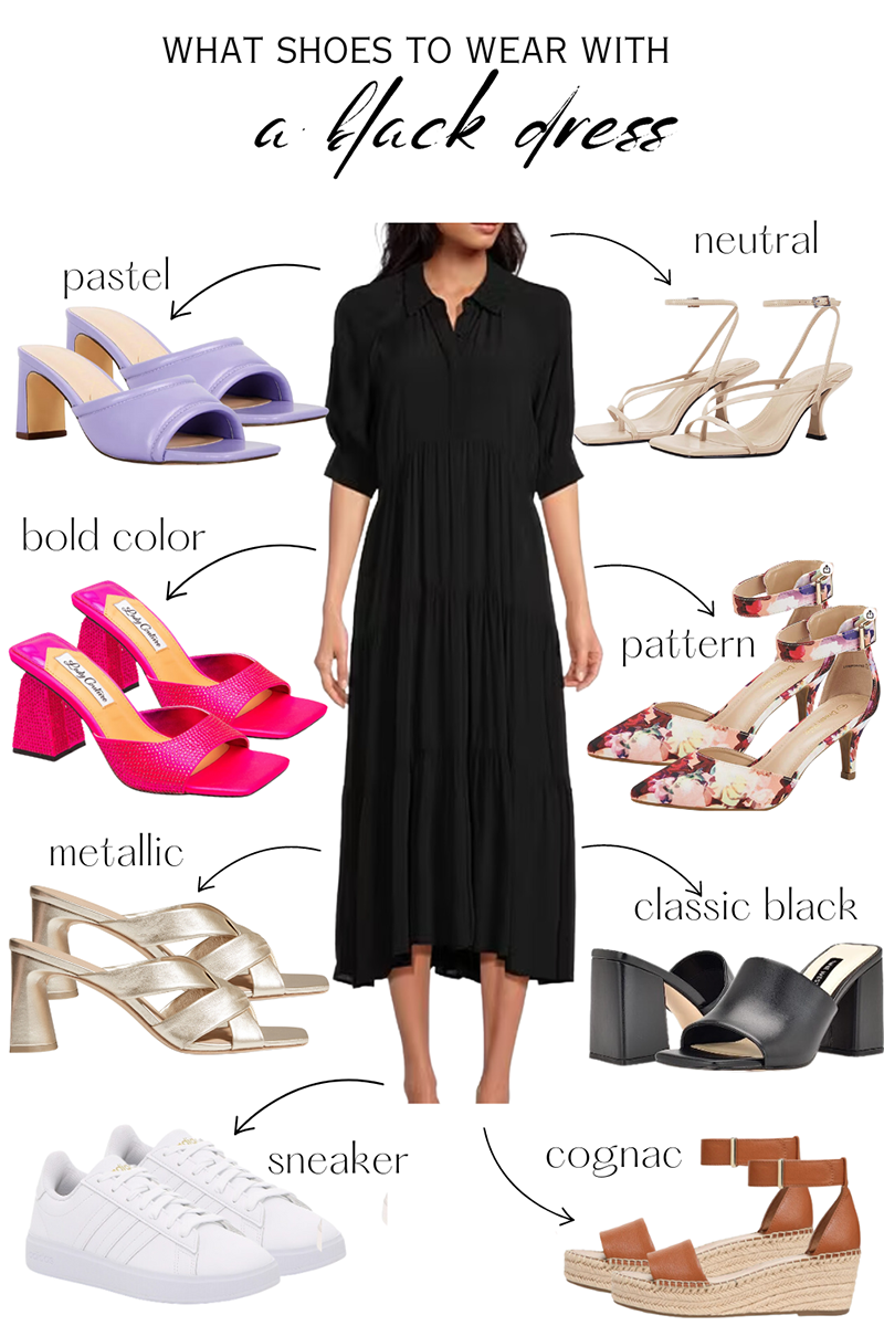 الأحذية التي تتناسب مع الفستان الأسود-1