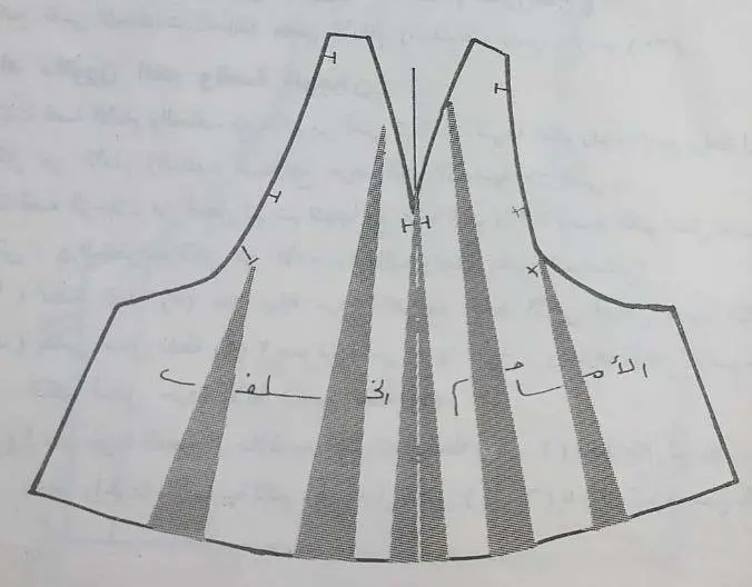 باترون كم رجلان قصير واسع