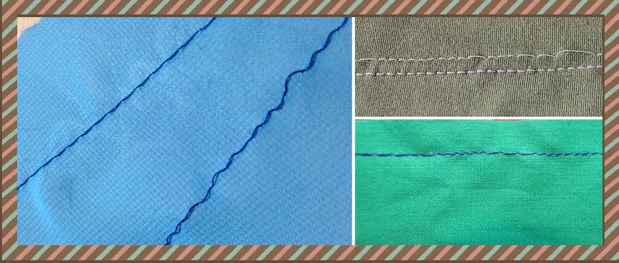 شكل اختلاف طول الغرزة في ماكينة الخياطة