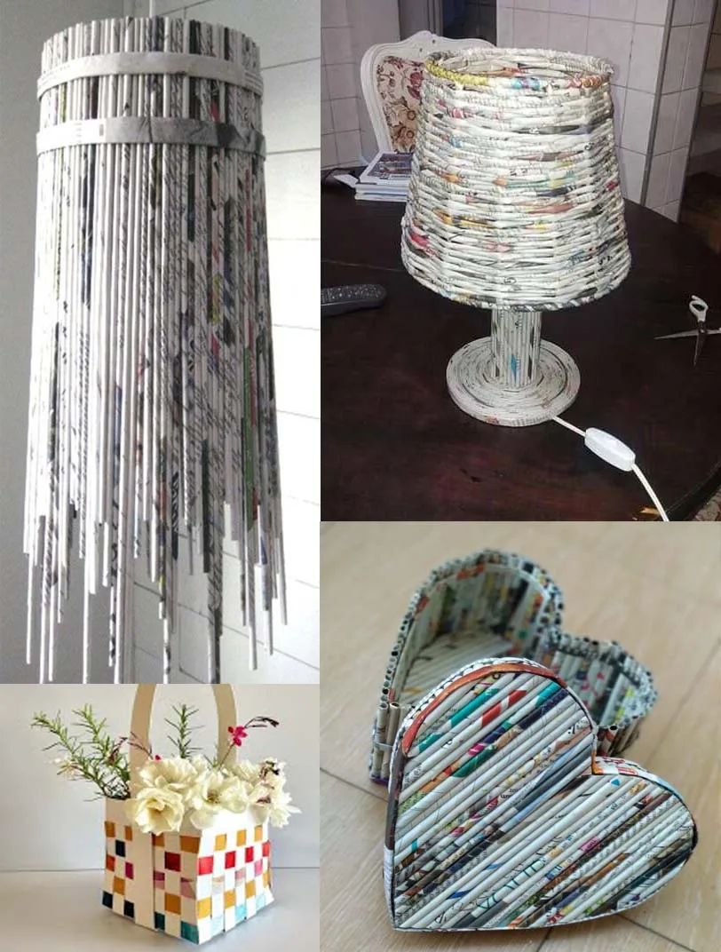 أفكار ديكور مبهجة باستخدام سلال الورق