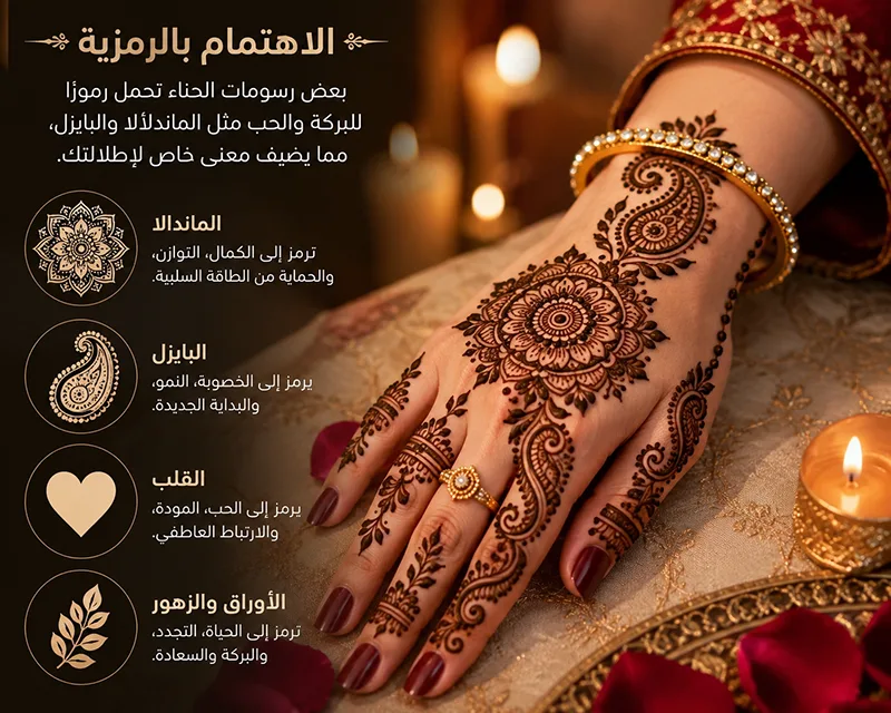 معانى الرموز التى تحملها رسوم الحنة