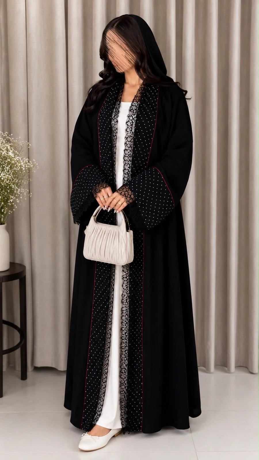 عباية إندونيسية سوداء